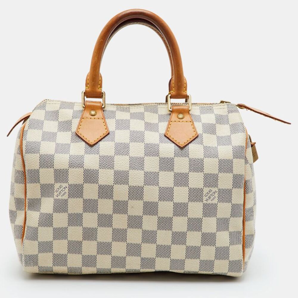 Louis Vuitton Speedy 25 Damier Azur Canvas Bag